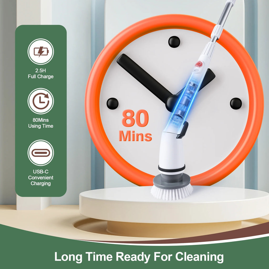 Powerscrub Electric Spin Scrubber